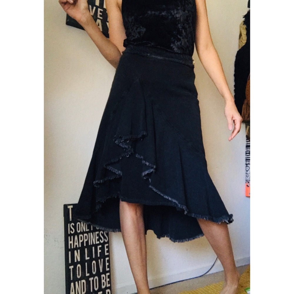 Zara rare asimetric skirt size M 28 .